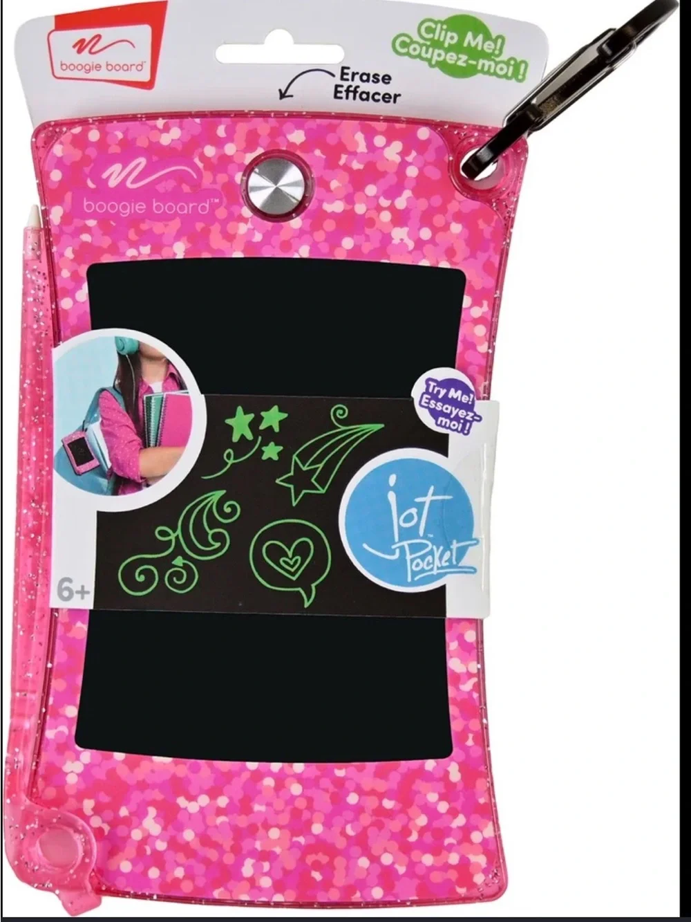 School Jot Pocket Electronic Writing Tablet - Pink
